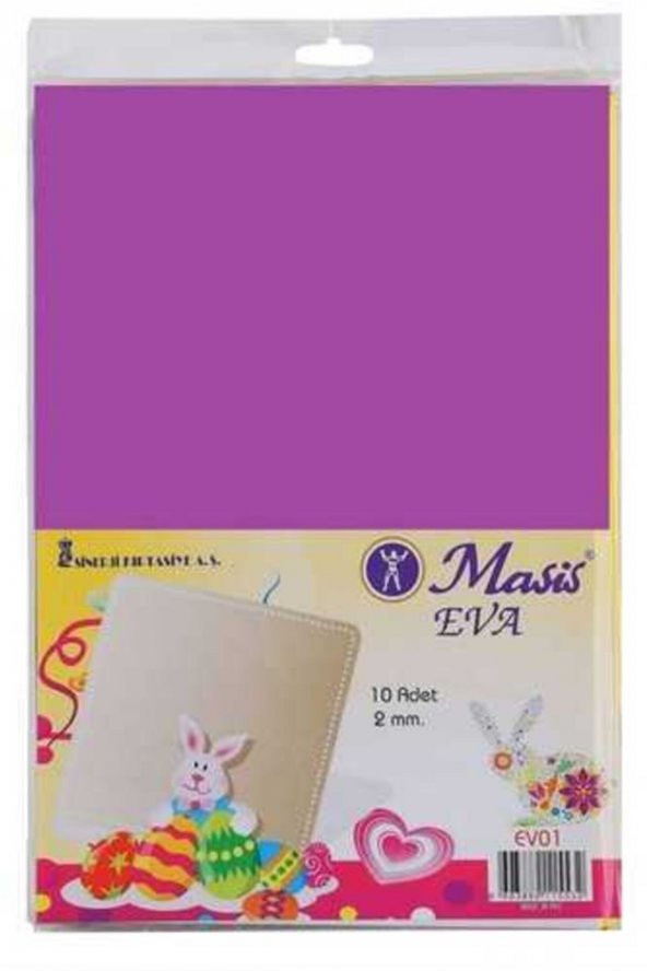Masis A4 Eva 10 Renk 2mm Düz Eva 10lu Eva - 2
