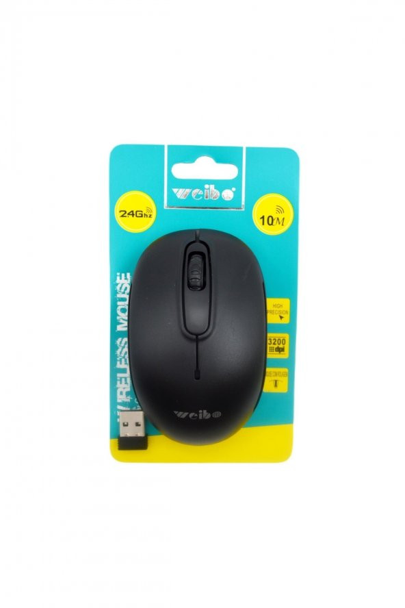 Linea Weibo 1600/2400/3200 Dpi Kablosuz Mouse 2.4 Ghz Rf-4005 Siyah