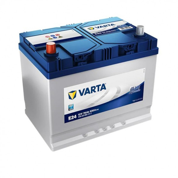 Varta Blue Dynamic E24 12 V 70Ah 630 A(EN) Akü Ters Kutup Akü