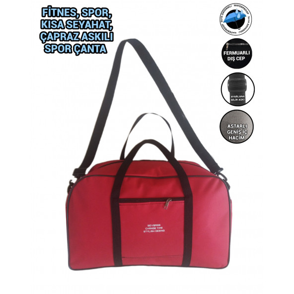 SEVBAGS ÇOK AMAÇLI SPOR FİTNES GÜNÜ BİRLİK SPOR ÇANTA - 6