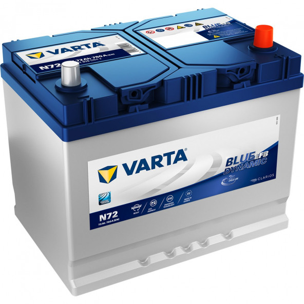Varta Blue Dynamic N72 Start-Stop 12 V 72 Ah 760 A(EN) Akü