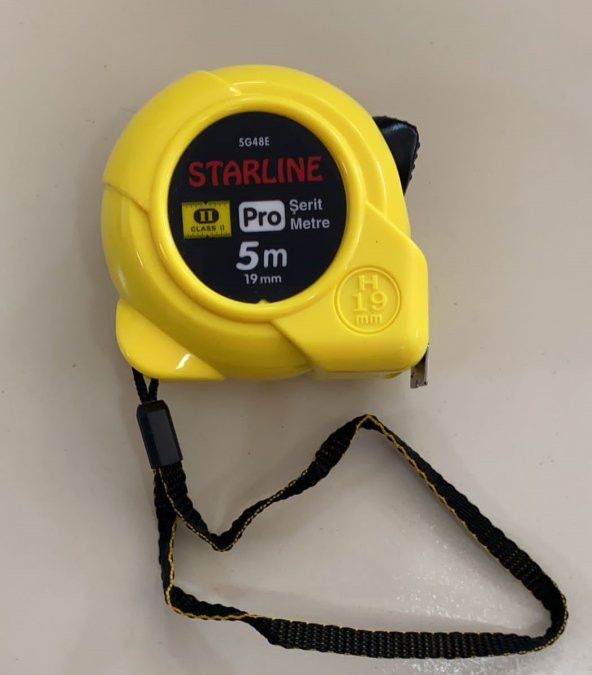 Starline 5G48E Şerit Metre 5 metre 19 mm 1 KUTU (12 ADET)