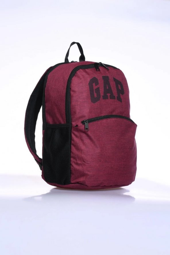 Gap Çok Gözlü Unisex Okul Günlük Sırt Çantası Bordo 03441 - Resim 2