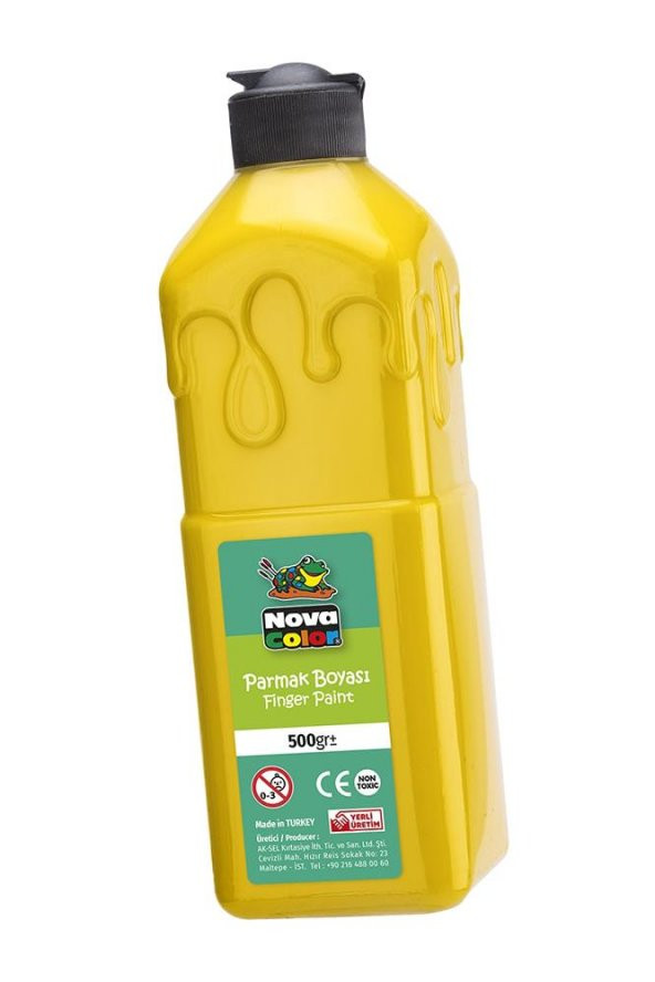 Parmak Boyası 500 Gr 10 Adet Çocuklar İçin Yıkanabilir Parrmak Boya Okul Hobi Kreş Etkinlik - 5