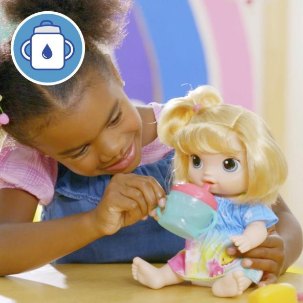 Baby Alive Bebeğimle Eğlenceli Yudumlar F7356 - Sarışın Oyuncak Bebek - 3