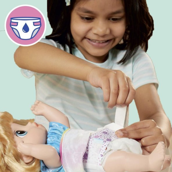 Baby Alive Bebeğimle Eğlenceli Yudumlar F7356 - Sarışın Oyuncak Bebek - 5