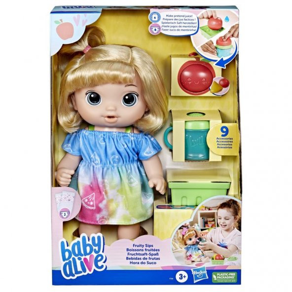 Baby Alive Bebeğimle Eğlenceli Yudumlar F7356 - Sarışın Oyuncak Bebek - 7