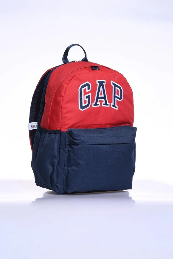 Gap Çok Gözlü Unisex Okul Günlük Sırt Çantası Kırmızı-Lacivert 03427 - 2