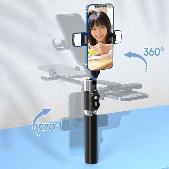 Zore P60 Plus Çok Fonksiyonlu Selfie Çubuğu - 5