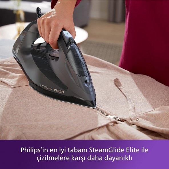 Philips 7500 Serisi Siyah DST751180 Buharlı Ütü - 4
