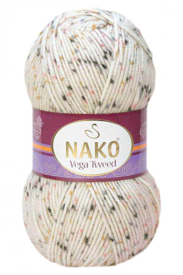 5 Adet Vega Tweed Premium Akrilik El Örgü İpi Yünü No: 31752 - 5