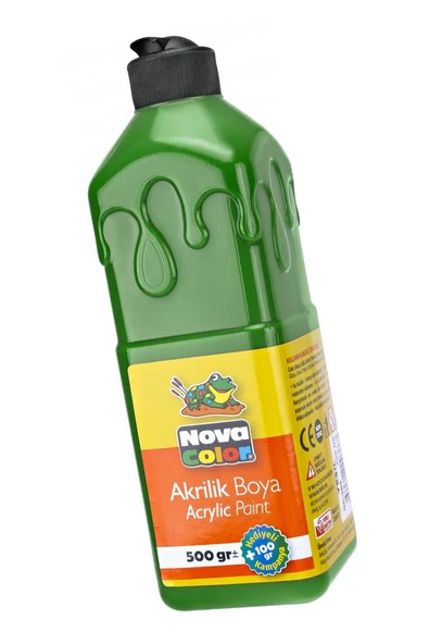 Akrilik Boyası 500 Gr 1 Adet Su Bazlı Akrilik Boya Honi Sanatsal Boya Tuval Ahşap Metal Ağaç Taş Beton - 10