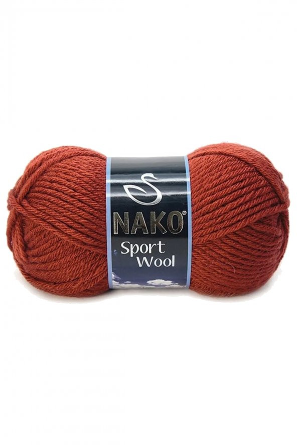 Sport Wool Atkı Bere Ceket Yelek Örgü İpi Yünü No: 4409 Kiremit