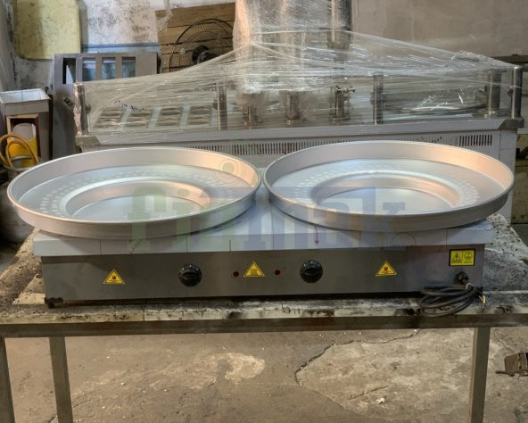 Paslanmaz Çift’li Et , Tavuk Tantuni Ocağı 70×140 cm  Elektrikli - 9