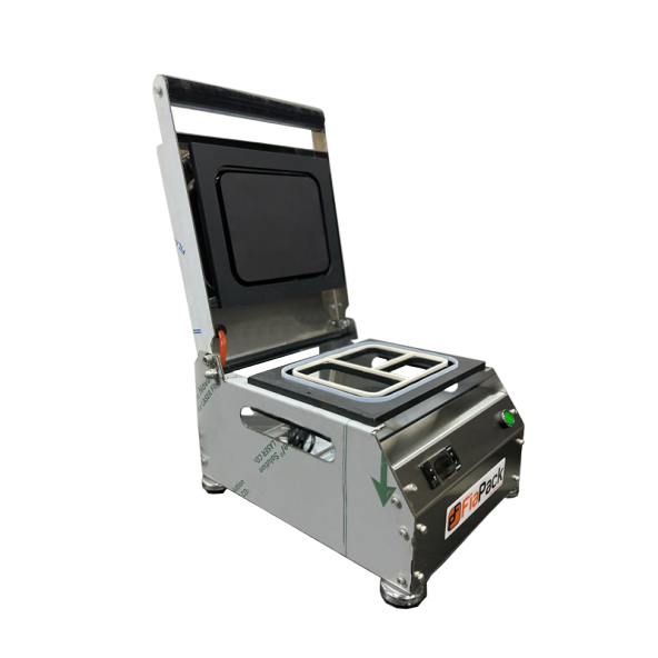 Paslanmaz Kase Tabak Kapatma Makinesi 3 Bölmeli Yemek Paketleme GMF-3