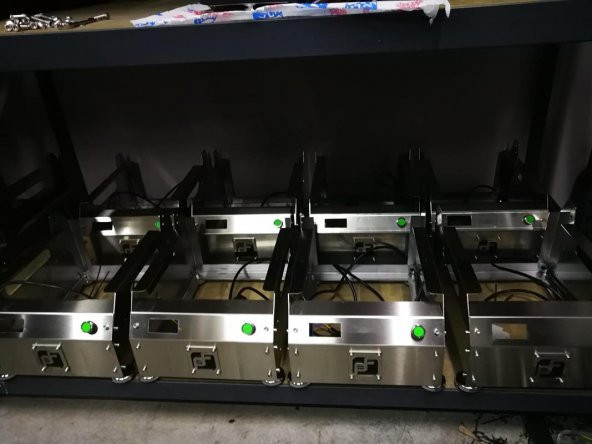 Paslanmaz Kase Tabak Kapatma Makinesi 3 Bölmeli Yemek Paketleme GMF-3 - 8