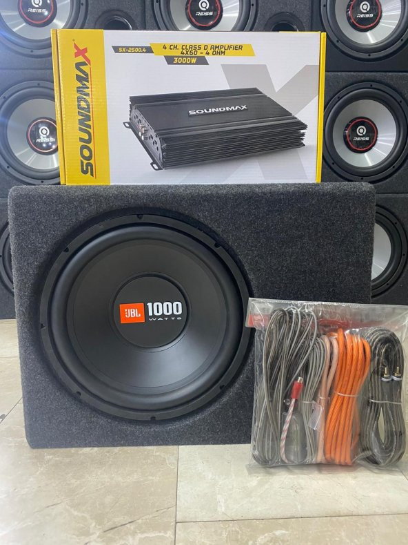 Jbl Paket Set 30 Cm Bass 1000wat 3000w 4x60 Rms Anfi 4kanallı