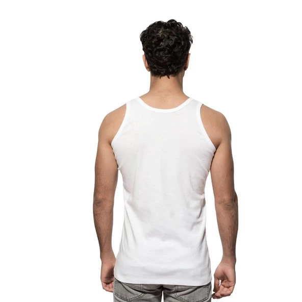 6 lı Paket Özkan Erkek Pamuklu Ribana Atlet 0113 - 2