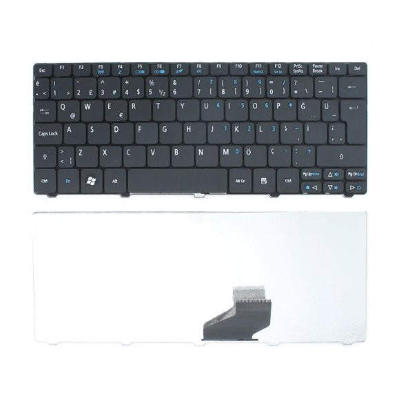 Acer 532h 533 NAV50, NAV70, PAV70 Notebook Klavyesi - Siyah - TR