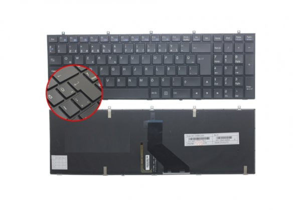 Monster Abra A7 V5.2.1 Notebook Klavyesi (Siyah TR) ışıklı