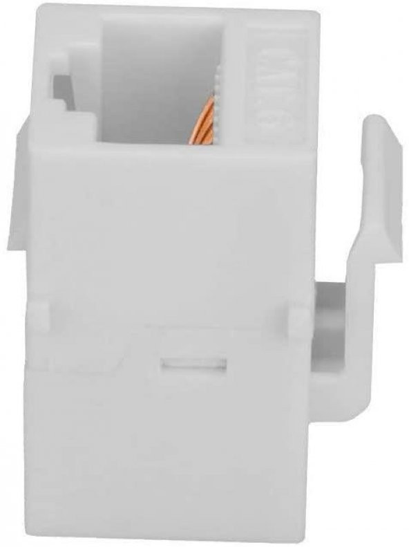 RJ45 Dişi - Dişi Cat. 6 Keystone Jack - Beyaz - Resim 3