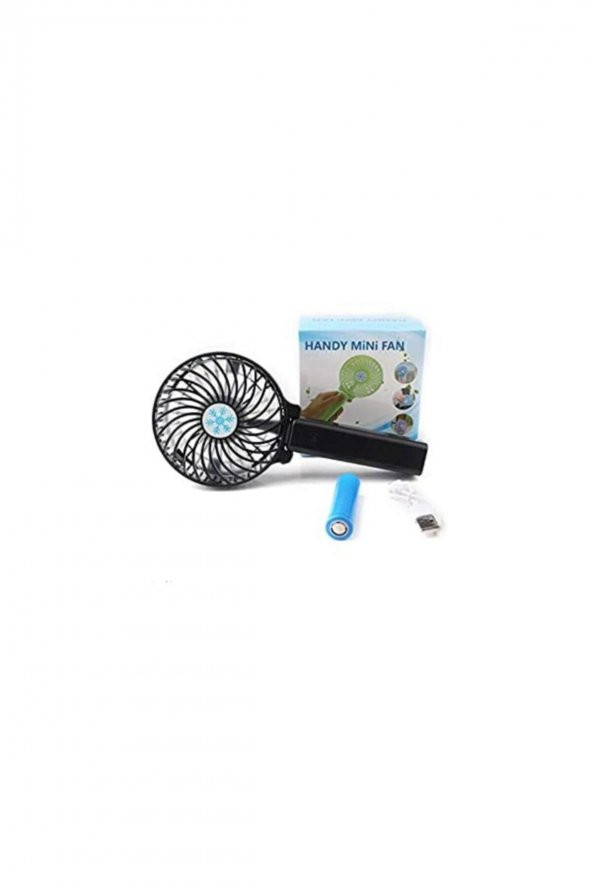 Süper Güçlü Portatif Handy Fan Siyah - 4