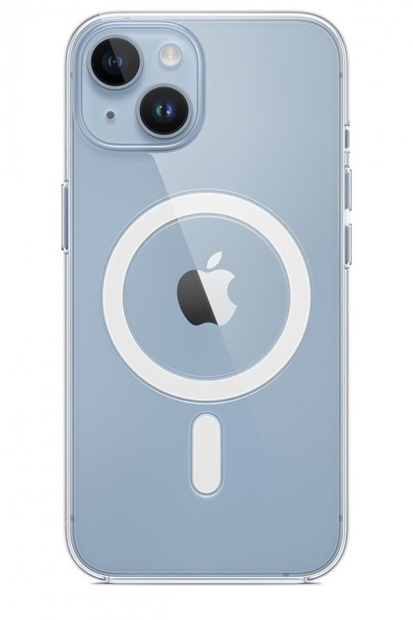 Iphone 14 Plus Uyumlu Magsafe Wireless Kablosuz Şarj Destekli Darbe Emici Şeffaf Kılıf - 2