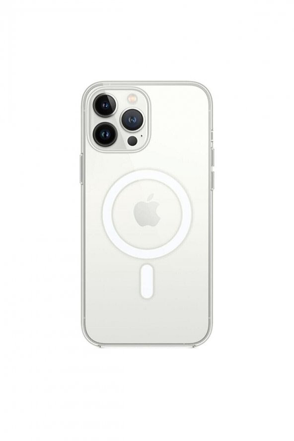 Iphone 13 Pro Kılıf Magsafe Özellikli Şeffaf Kılıf Darbe Emici Sert Silikon Uyumlu 13pro - 3