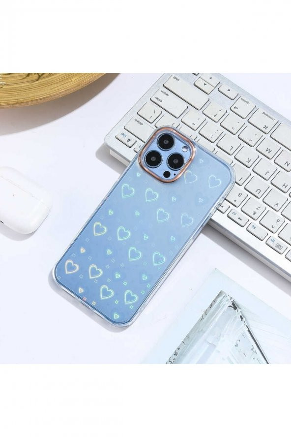 Iphone 13 Pro Max  Uyumlu Sidney Desenli Sert Kapak