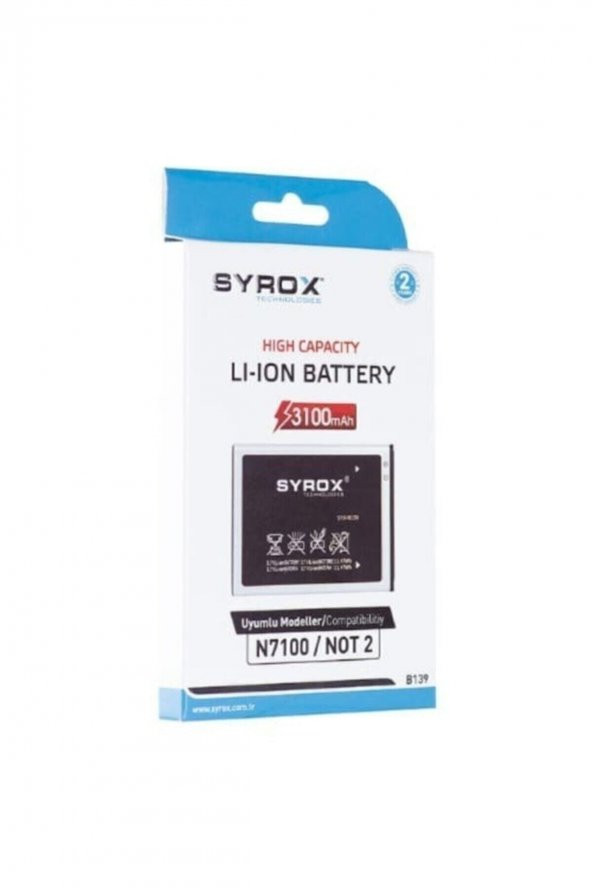 N7100 Note 2 Uyumlu Batarya 3100mah