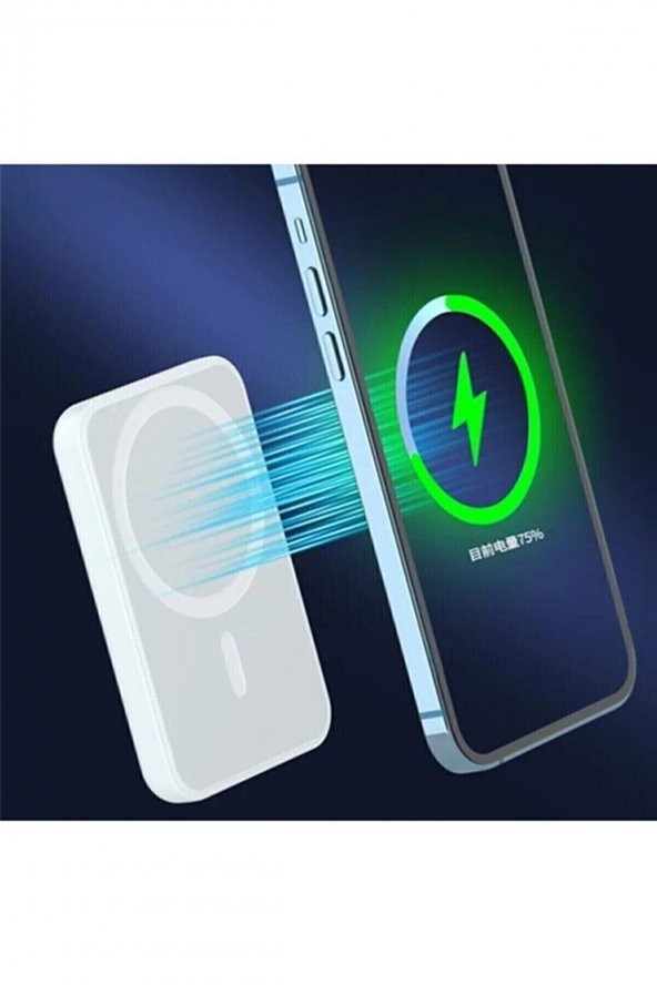 Magsafe Kablosuz Şarj Powerbank Iphone Uyumlu Şarj Cihazı Extra Kalite - 2