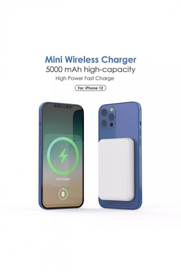 Magsafe Kablosuz Şarj Powerbank Iphone Uyumlu Şarj Cihazı Extra Kalite - 3
