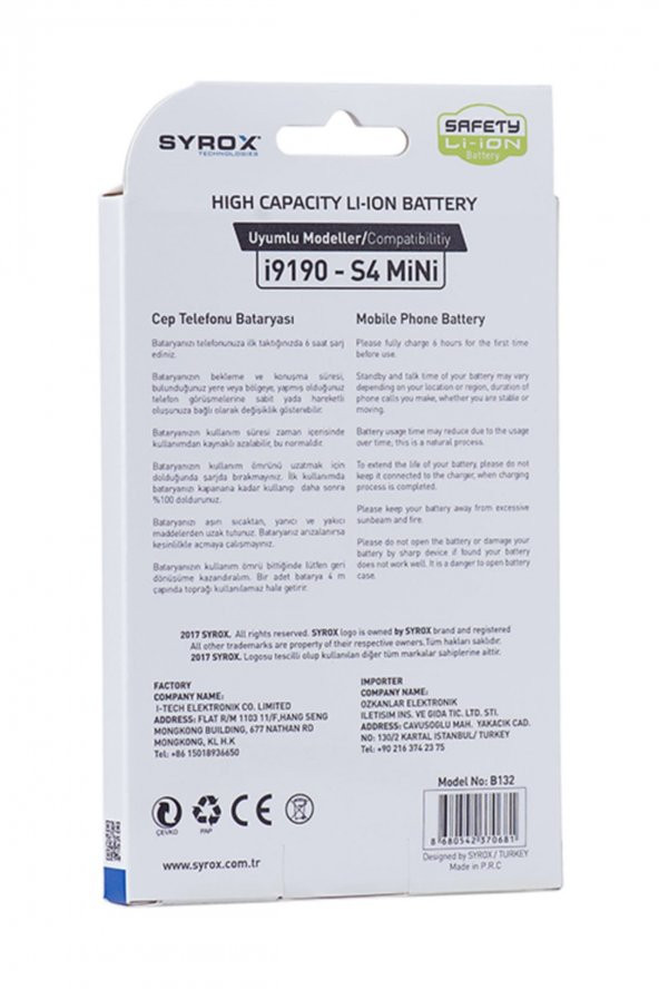 Samsung İ9190-S4 Mini  Batarya - 3