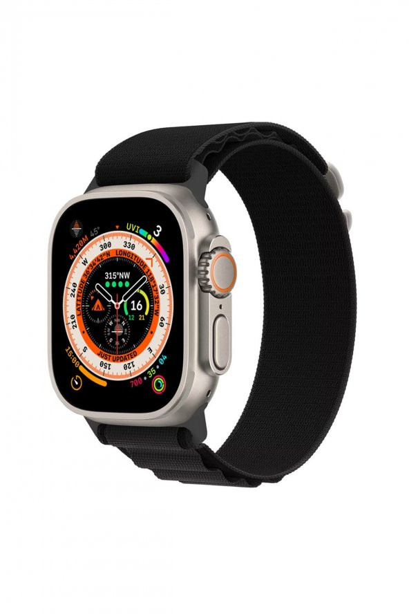 Apple Watch Ultra Kordon Alpine Loop Siyah - 3
