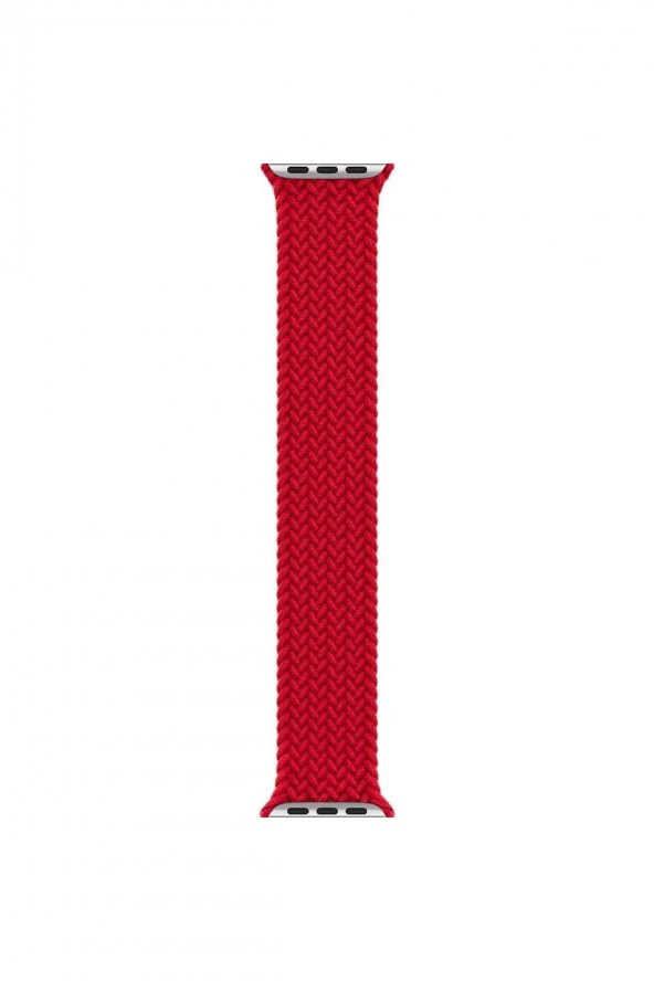 Watch Uyumlu    Örgü Kordon-kırmızı-38mm - 2