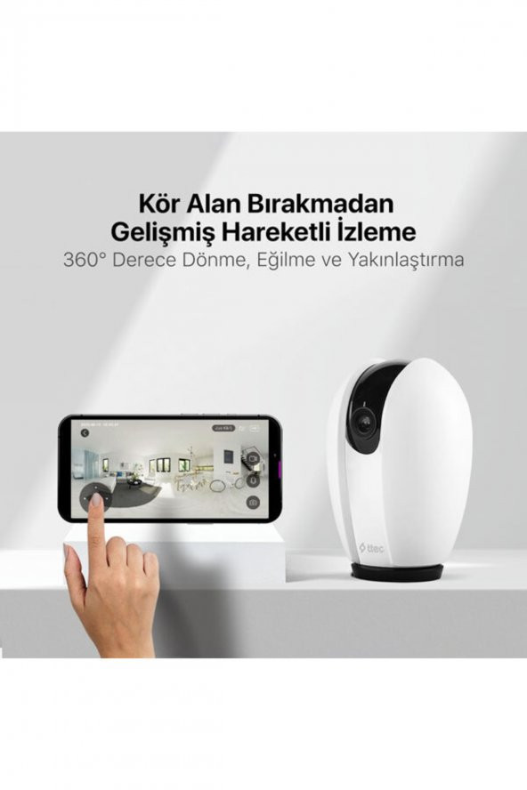 Wizi Pro Full Hd 360 Derece Tak Çalıştır Wi-fi Akıllı Kamera - 3