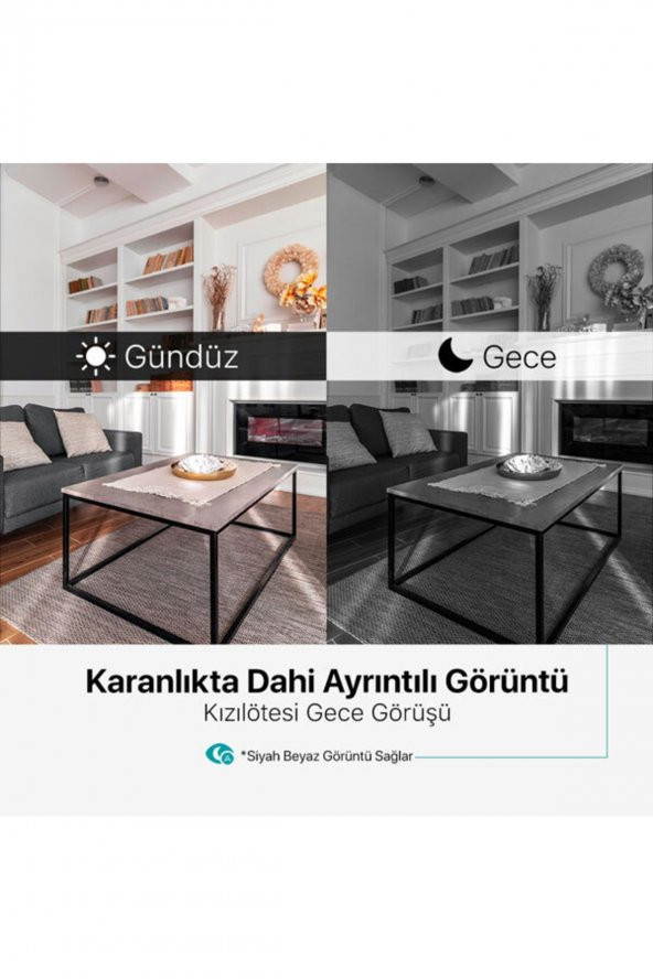 Wizi Pro Full Hd 360 Derece Tak Çalıştır Wi-fi Akıllı Kamera - 4