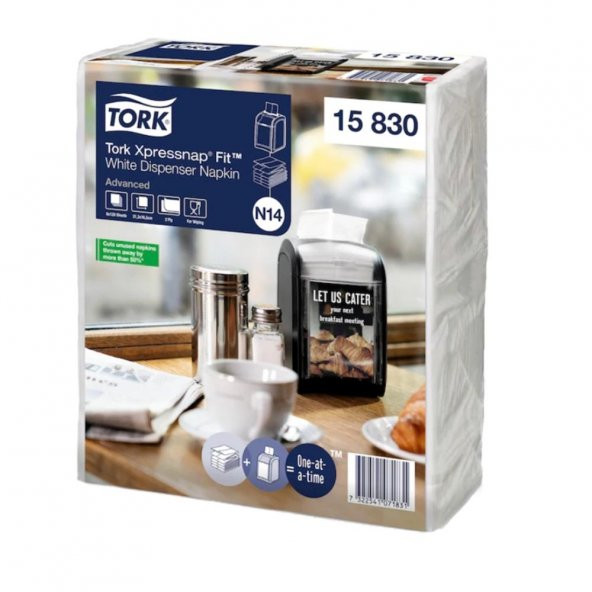 Tork Xpressnap Fit Extra Yumuşak Çift Katlı 36 Paket x 120 Yaprak Advanced Peçete (15830) - 2