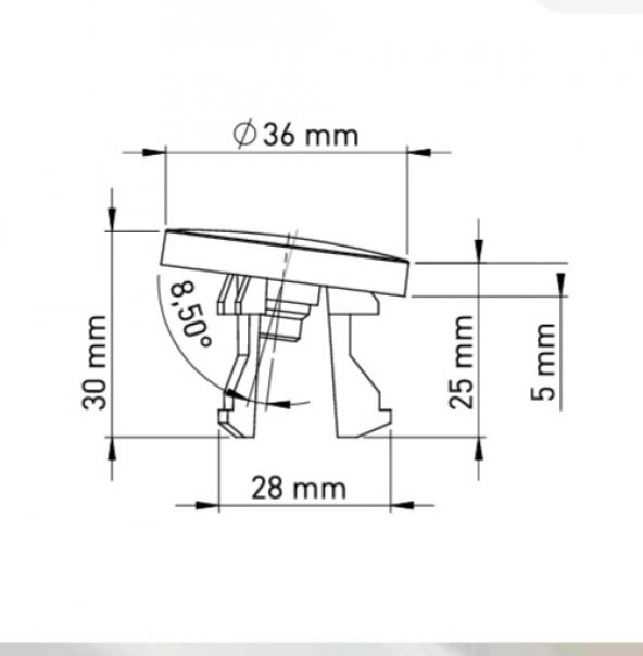 İZYAPI Lavabo Su Taşma Yüzüğü Altın - 3
