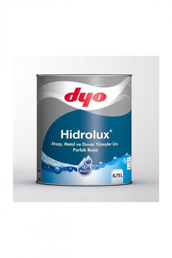 Dyo Hidrolüx Su Bazlı Kokusuz Ahşap Ve Metal Boyası 0.75 Lt Beyaz