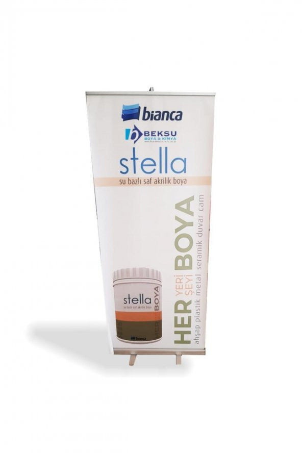 Bianca Stella Su Bazlı Saf Akrilik Boya 0.50lt 1055 Mıstık Beyaz - 2