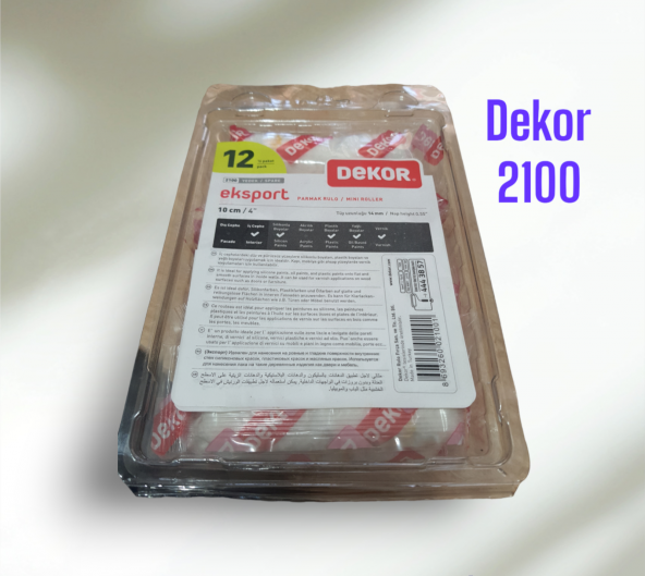 Dekor Parmak Rulo Yedeği 12 li Paket