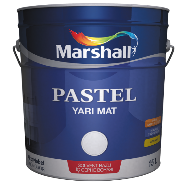 Marshall Marshall Pastel Yarımat Boya 0,75 lt Beyaz