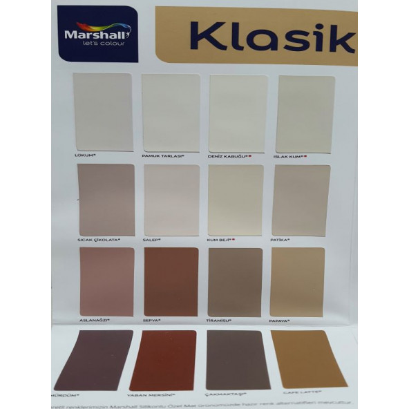 Marshall Silikonlu Özel Mat Boya 1 LT - 2