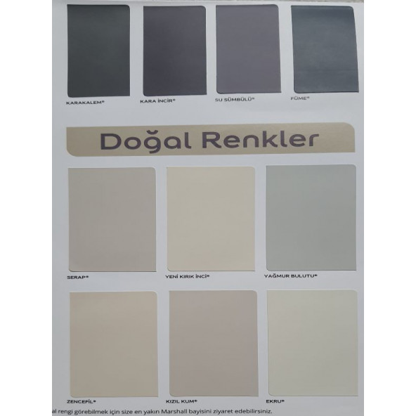 Marshall Silikonlu Özel Mat Boya 1 LT - 8