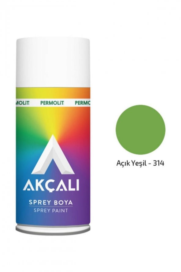 Akçalı Sprey Boya 314 Açık Yeşil 400ml - 2