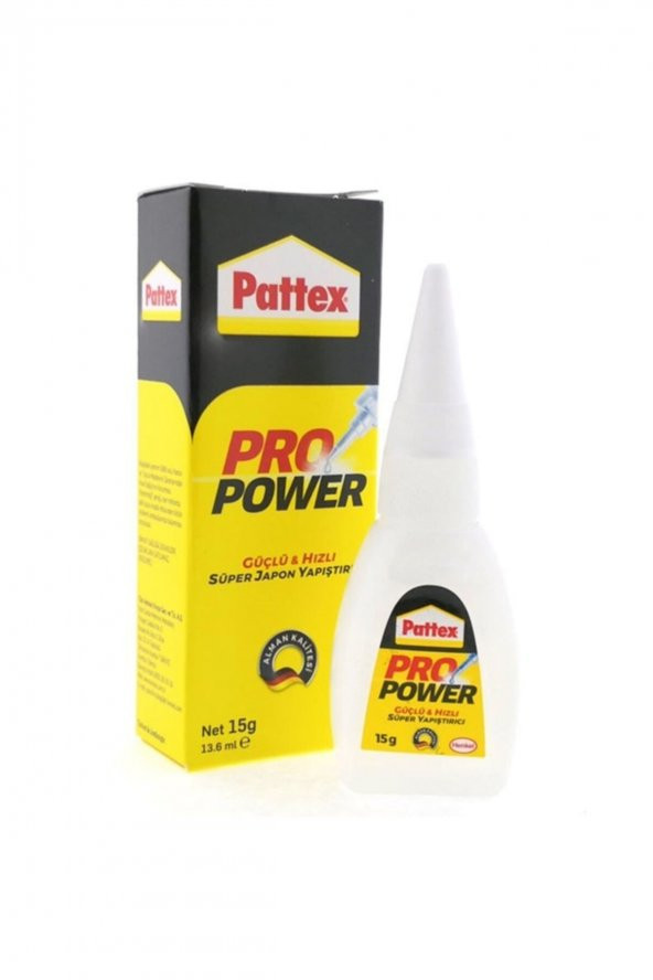 Pattex Pro Power Güçlü Hızlı Süper Japon Yapıştırıcı 15gr