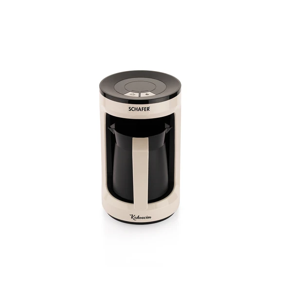 Schafer Kahvecim Otomatik Türk Kahve Makinesi-Krem - 5