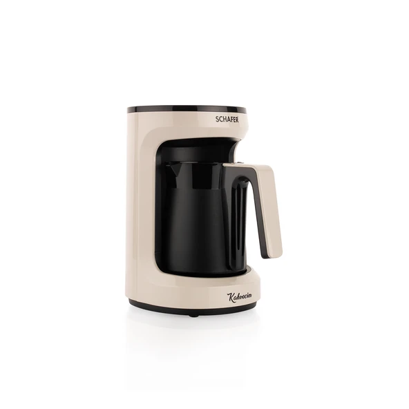 Schafer Kahvecim Otomatik Türk Kahve Makinesi-Krem - 4