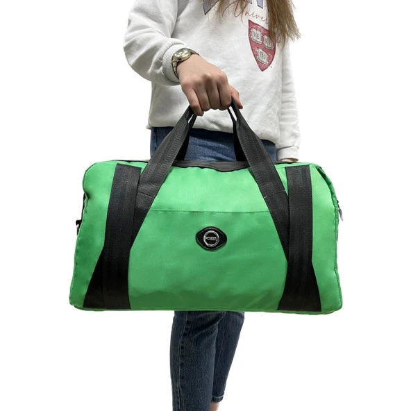 Fossil Yeşil Paraşüt Kumaş Spor Fitnes  Gym Seyahat Çantası - 2
